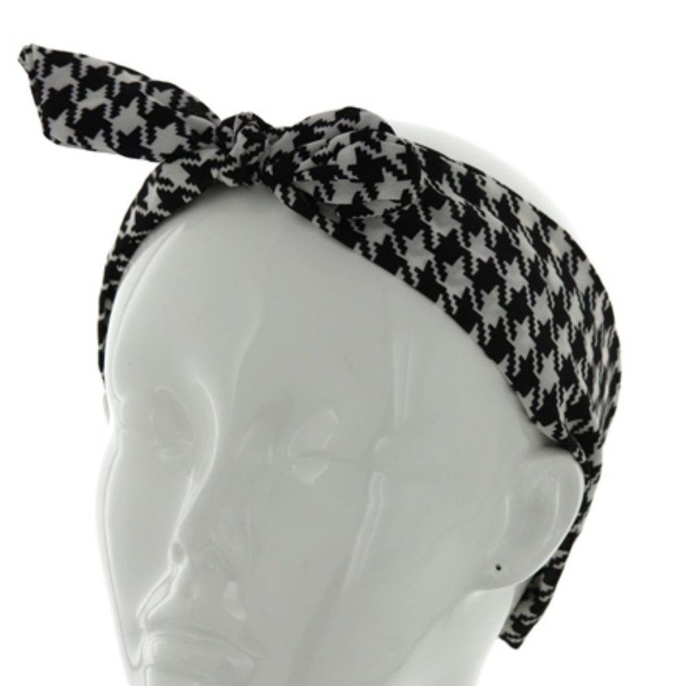 Houndstooth headband